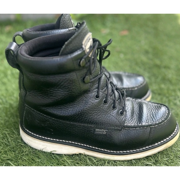 Red Wing Irish Setter Sz 8 Black Wingshooter Boots 845 Leather 6" Hunting Work - Picture 1 of 12